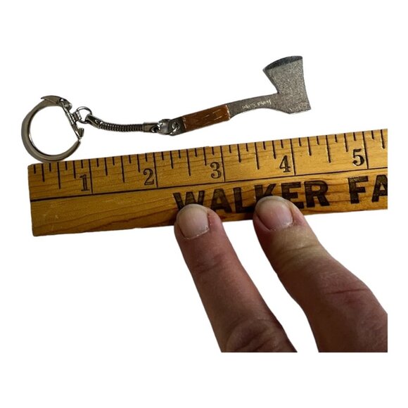 Mini Hatchet Axe Keychain Vintage - Picture 4 of 5